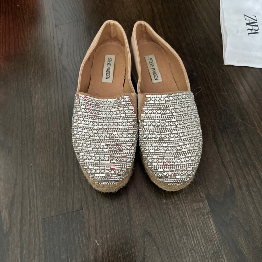 Basically brand new Steve Madden bling espadrille